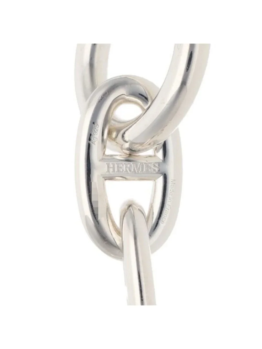 Hermes Chaine D'ancre TGM Silver Bracelet